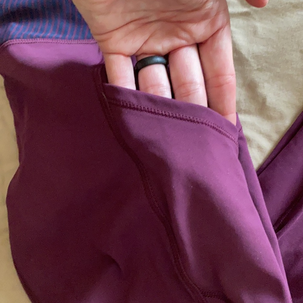 Lululemon Run Tights Pockets Rouchung - Picture 2 of 8